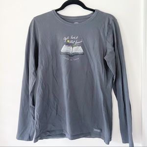 Life is Good Get Lost Get Found Crusher Tee M